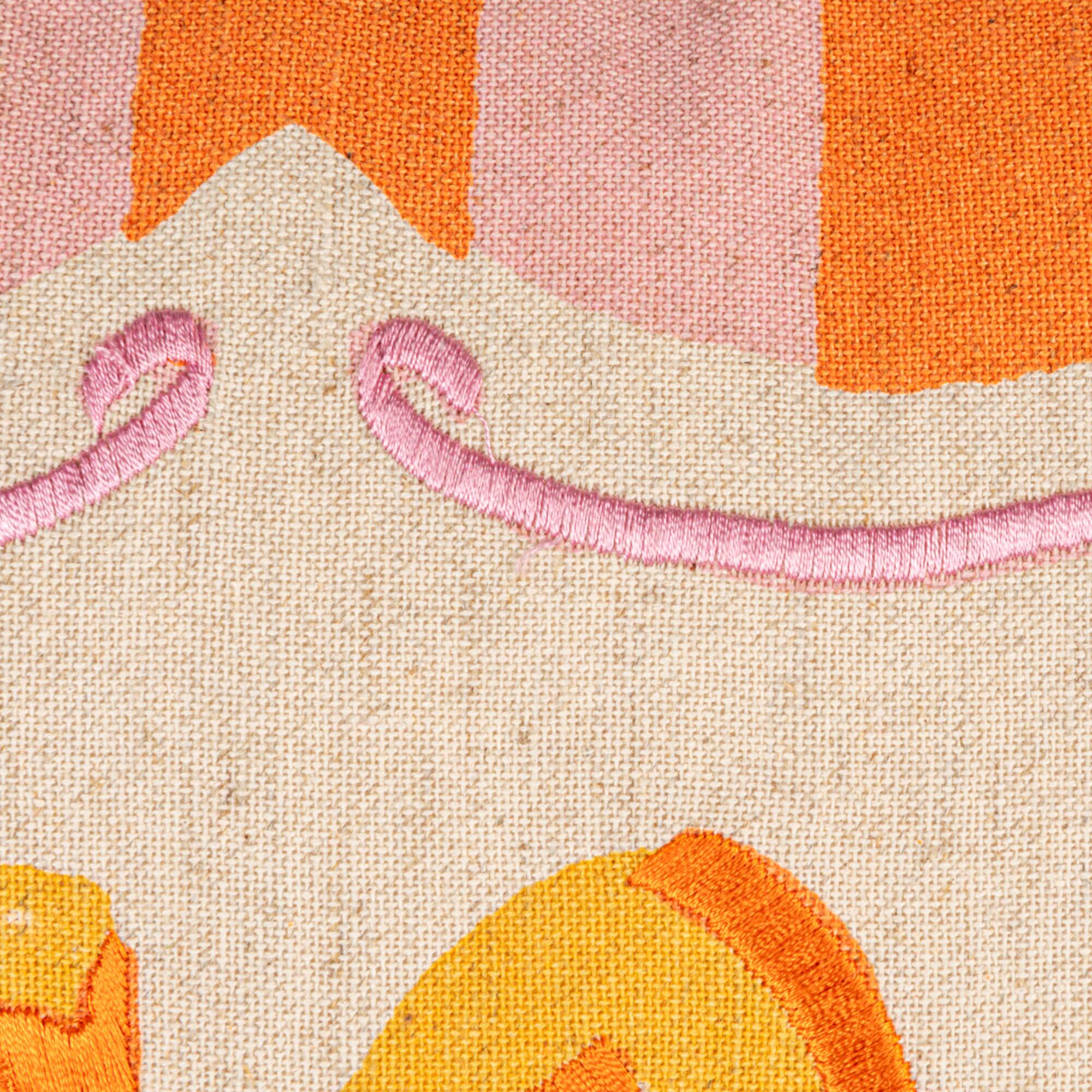 Hello Honey® 18" Orange & Yellow Ciao Bella Accent Pillow